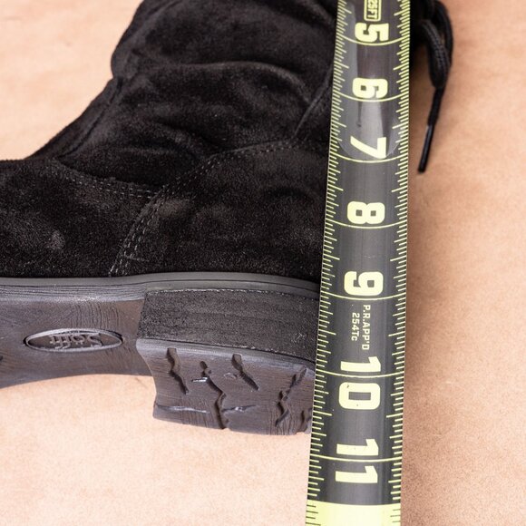 Sofft Women Sharnell Low Distress Black Suede Back Lace-up Mid Calf boots sz 6 - Picture 7 of 9